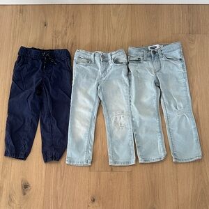 3 Pairs Toddler Boys 3T Jeans/Pants